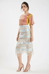 Nidhi Yasha-Multicolor Handloom Silk Skirt Set-INDIASPOPUP.COM