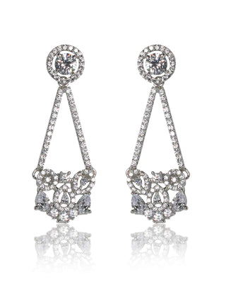 Tizora-Elegant Quaint Diamond Earrings-INDIASPOPUP.COM