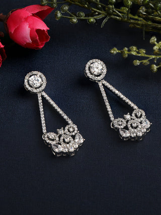 Tizora-Elegant Quaint Diamond Earrings-INDIASPOPUP.COM