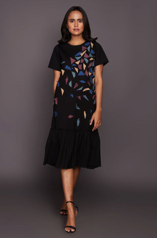 Deepika Arora-Black Straight Dress-INDIASPOPUP.COM