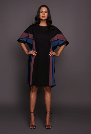 Deepika Arora-Black Kaftan Style Dress-INDIASPOPUP.COM