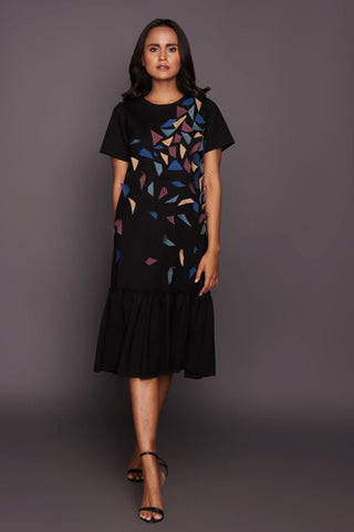 Deepika Arora-Black Straight Dress-INDIASPOPUP.COM