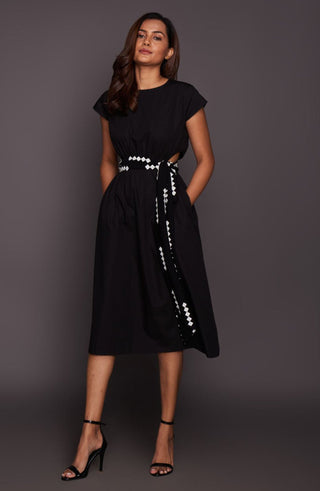 Deepika Arora-Black Backless Dress-INDIASPOPUP.COM