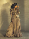 Parul And Preyanka-Hazelwood Top With Lehenga Skirt & Bustier-INDIASPOPUP.COM