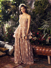 Bhumika Sharma - Beige Peplum Top With Palazzo - INDIASPOPUP.COM