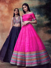 Vvani By Vani Vats-Pink Lehenga Skirt With Blouse-INDIASPOPUP.COM