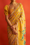 Saksham & Neharicka-Yellow Saree With Blouse-INDIASPOPUP.COM