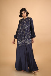 Midnight Blue Long Sequin Dress
