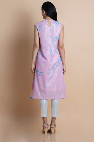 Saksham & Neharicka-Gelato Printed & Embroidered Kurta-INDIASPOPUP.COM