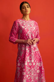 Saksham & Neharicka-Pink Printed Kurta-INDIASPOPUP.COM