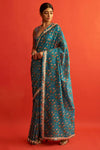 Saksham & Neharicka-Blue Saree With Blouse-INDIASPOPUP.COM