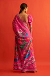 Saksham & Neharicka-Fuscia Saree With Blouse-INDIASPOPUP.COM