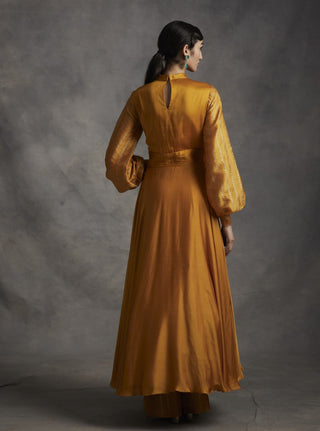 Bhumika Sharma-Haldi Anarkali With Palazzos & Dupatta-INDIASPOPUP.COM