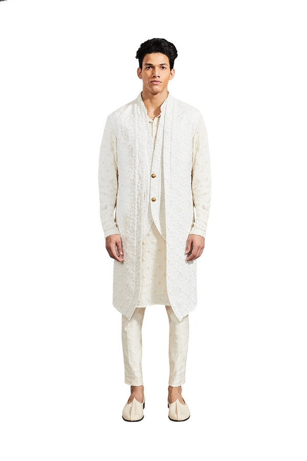 Kunal Rawal-Vanilla Bom Flower Jap Jacket-INDIASPOPUP.COM