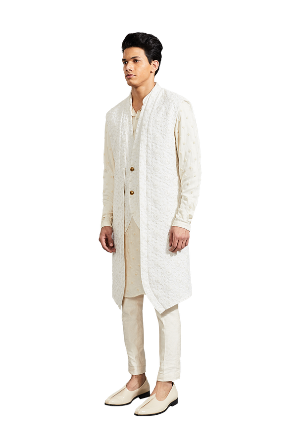 Kunal Rawal-Vanilla Bom Flower Jap Jacket-INDIASPOPUP.COM