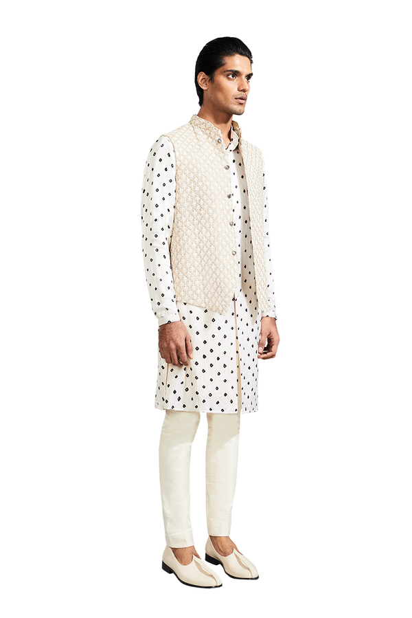 Kunal Rawal-Beige Vintage Jacket-INDIASPOPUP.COM