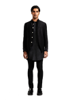 Kunal Rawal-Black Corded Bandhgala-INDIASPOPUP.COM