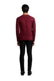 Kunal Rawal-Maroon Bom Arrow Sweatshirt-INDIASPOPUP.COM