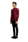 Kunal Rawal-Maroon Bom Arrow Sweatshirt-INDIASPOPUP.COM