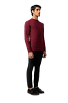 Kunal Rawal-Maroon Bom Arrow Sweatshirt-INDIASPOPUP.COM