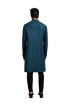 Kunal Rawal-Teal Y Highlighted Jacket-INDIASPOPUP.COM