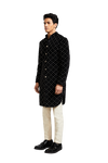 Kunal Rawal-Black Binary Knotted Jacket-INDIASPOPUP.COM