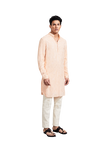 Kunal Rawal-Peach Kashmiri Kurta-INDIASPOPUP.COM