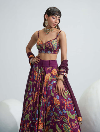 Mahima Mahajan-Purple Embroidered Lehenga Set-INDIASPOPUP.COM