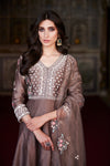 Matsya-Brown Silk Sharara Set-INDIASPOPUP.COM