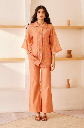 The Right Cut-Peach Sundown Orange Shirt-INDIASPOPUP.COM